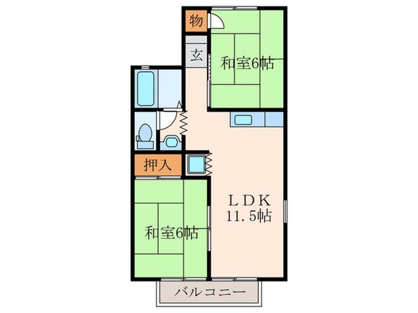 ホワイトピアAの物件間取画像